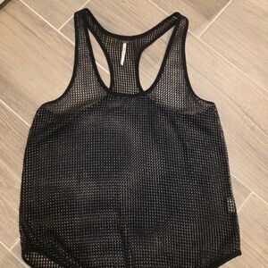 Wilfred Black Mesh Tank Top